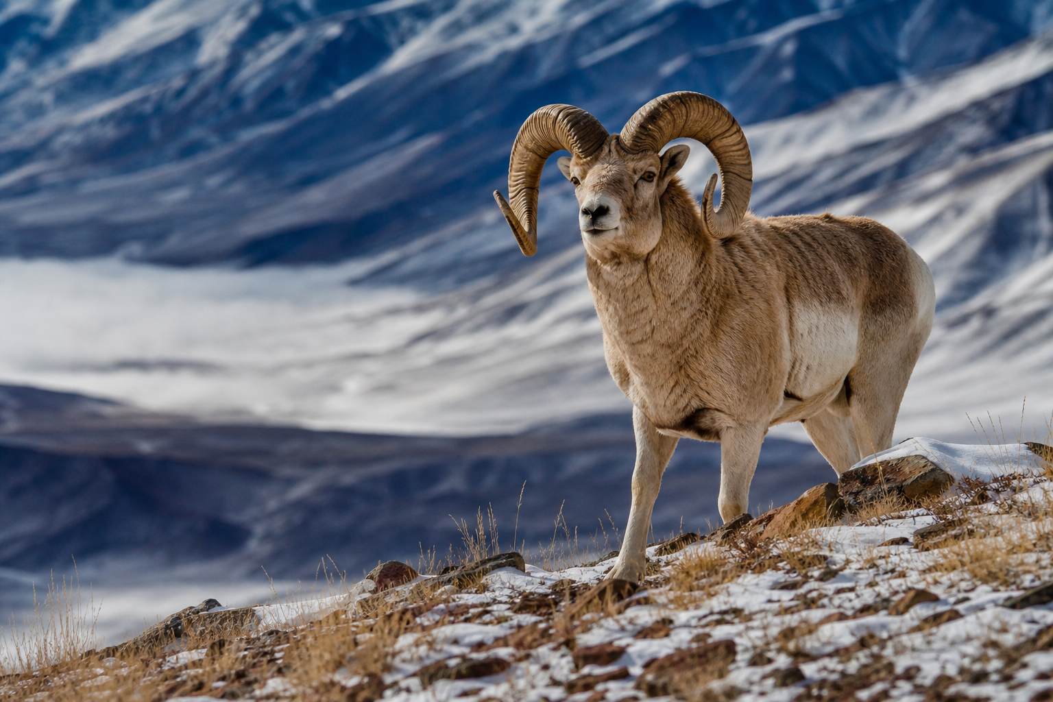 Marco Polo Sheep - Conservation Photography