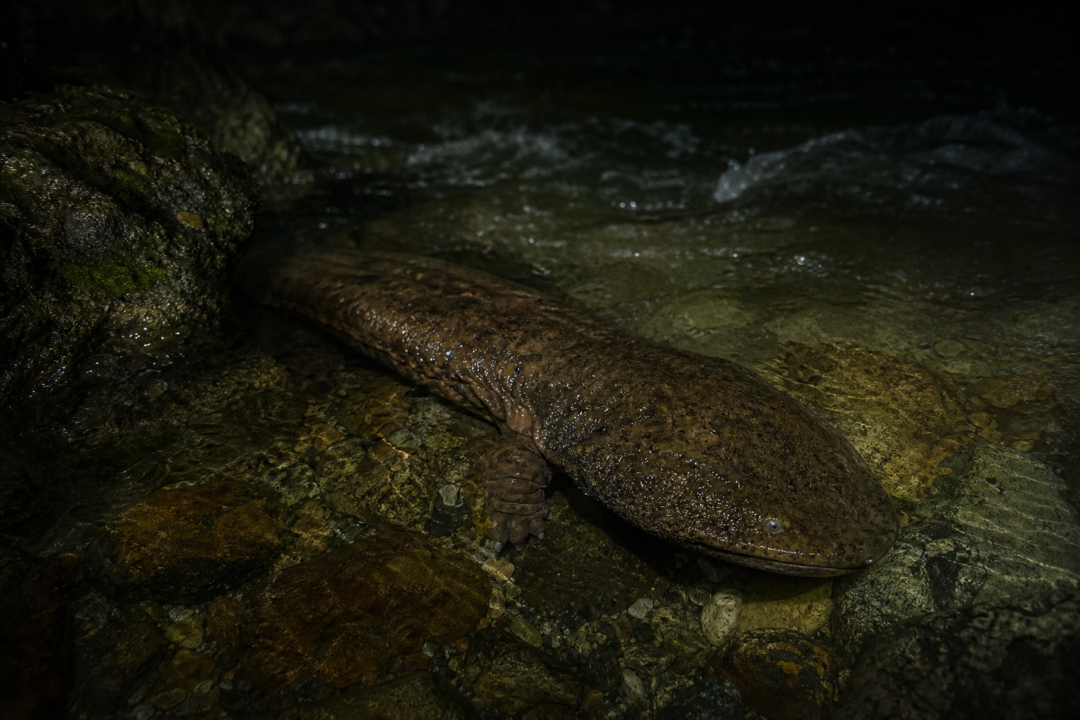 Chinese Giant Salamander - Conservation Photography