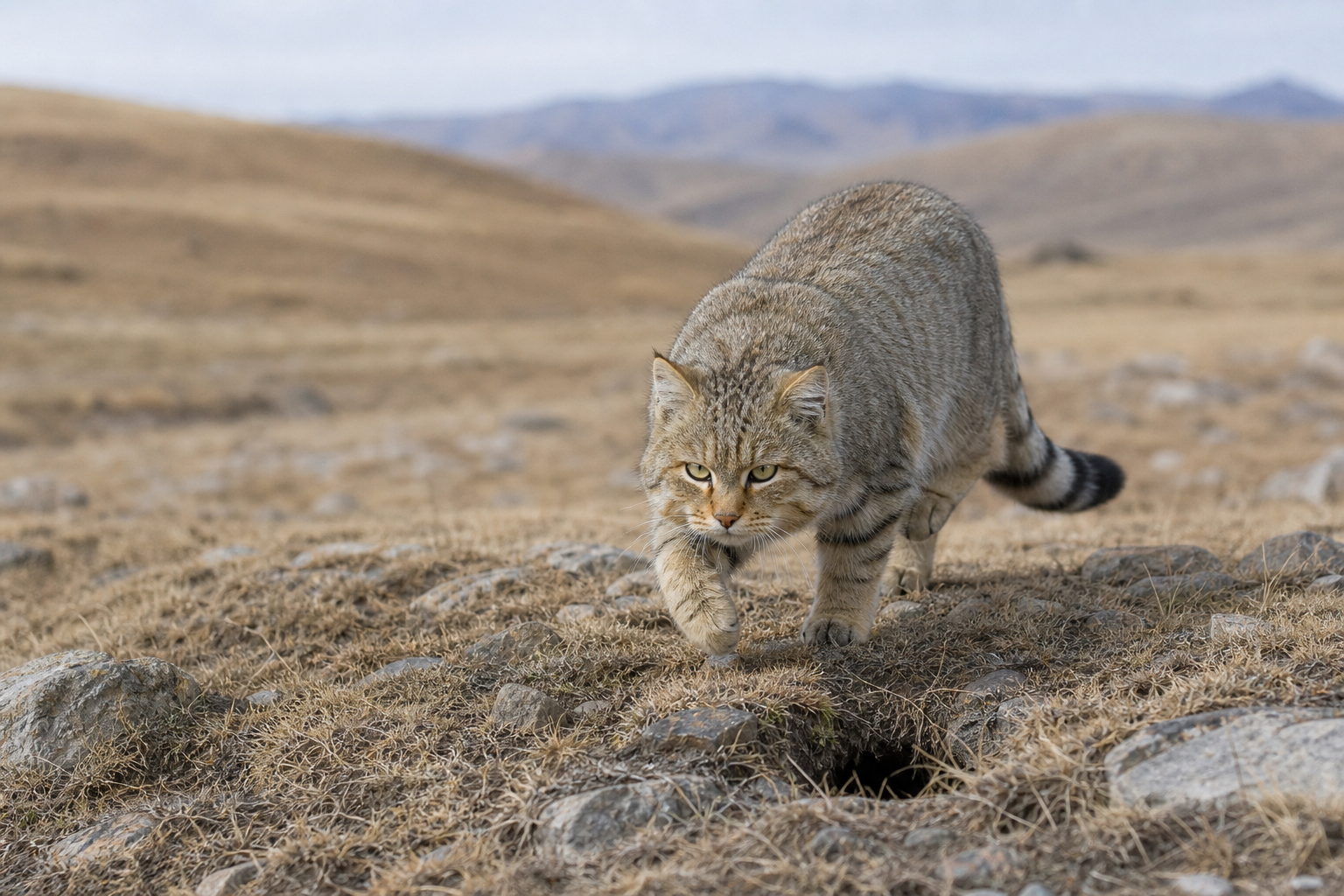 Chinese Mountain Cat - Conservation Photography