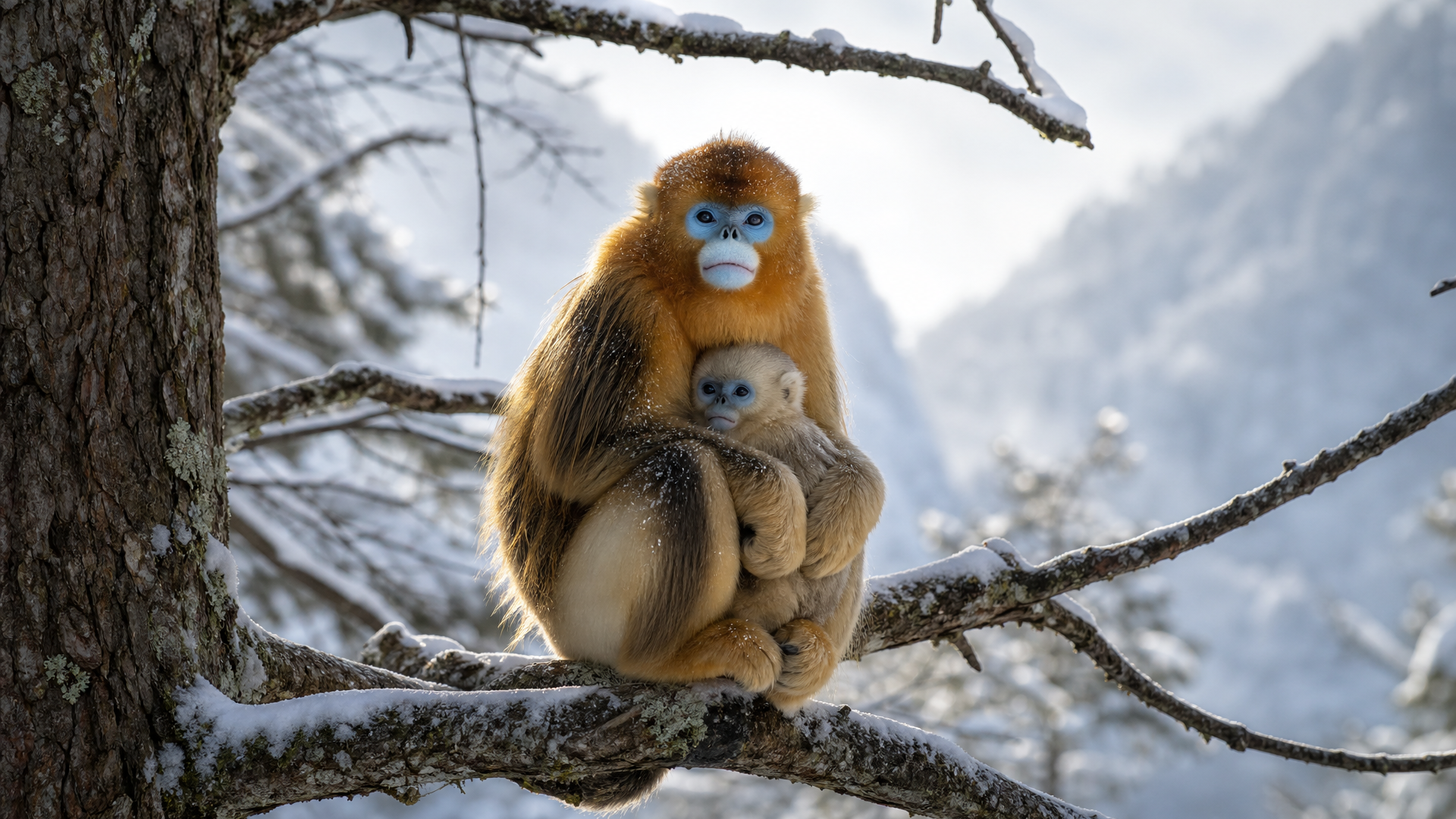 Qinling Golden Snub-nosed Monkey - Poster still
