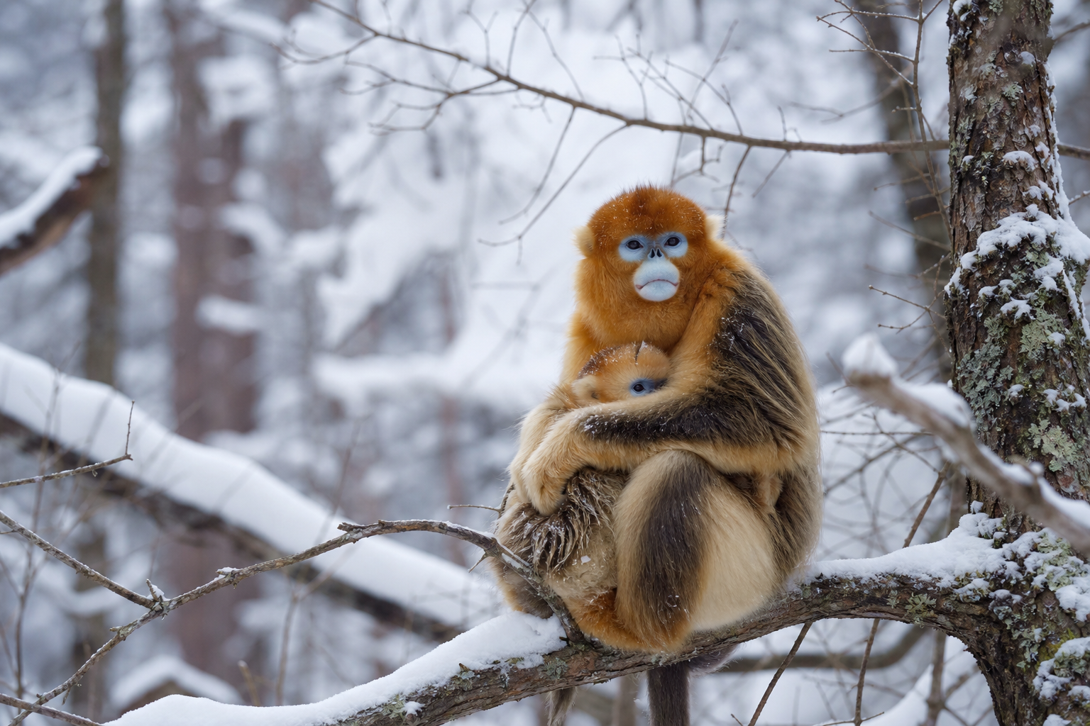 Qinling Golden Snub-nosed Monkey