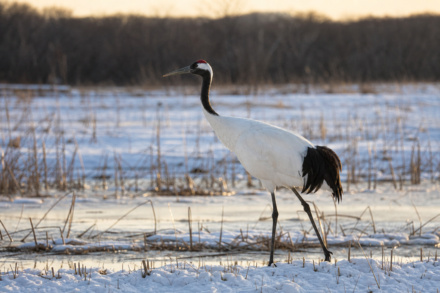 Red-crowned Crane