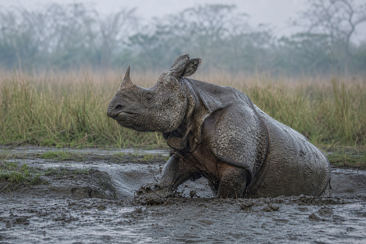 Greater One-horned Rhinoceros - Conservation Photography