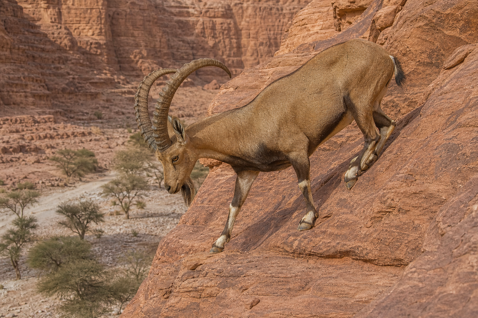 Nubian Ibex - Conservation Photography