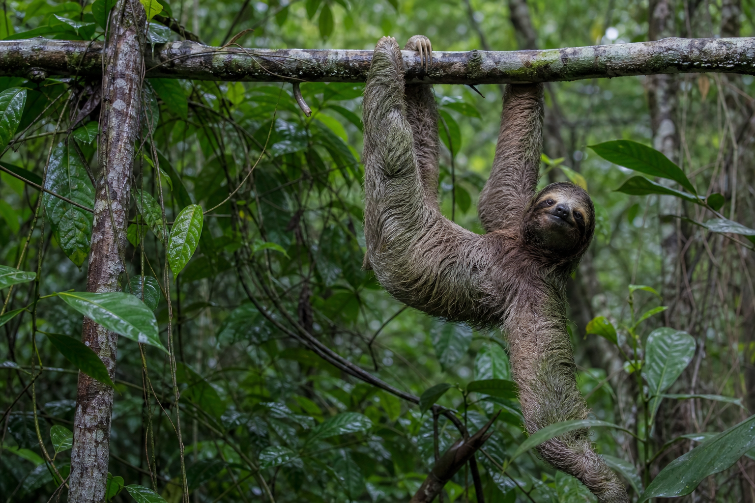Brown-throated Three-toed Sloth