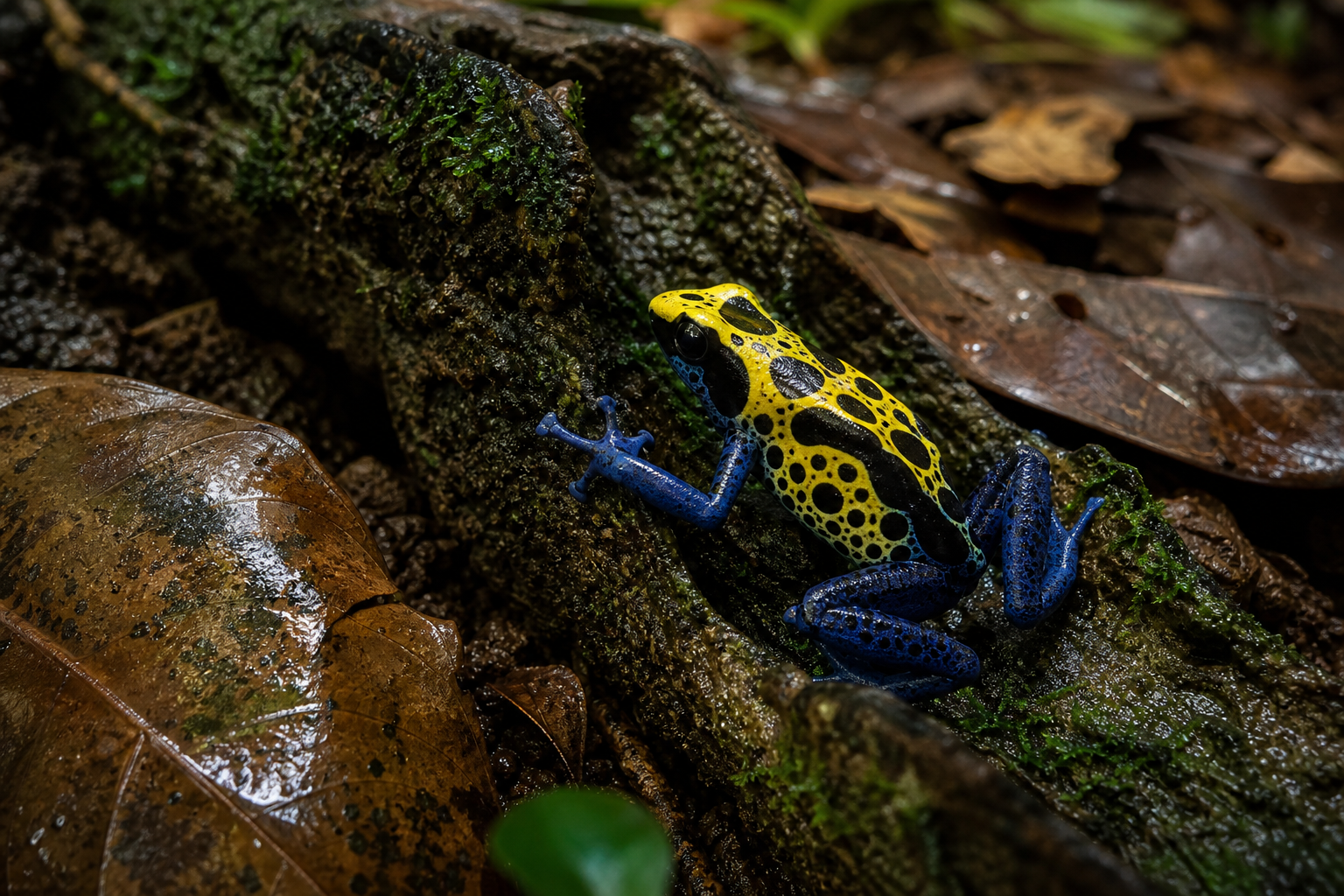 Dyeing Poison Frog - Conservation Photography