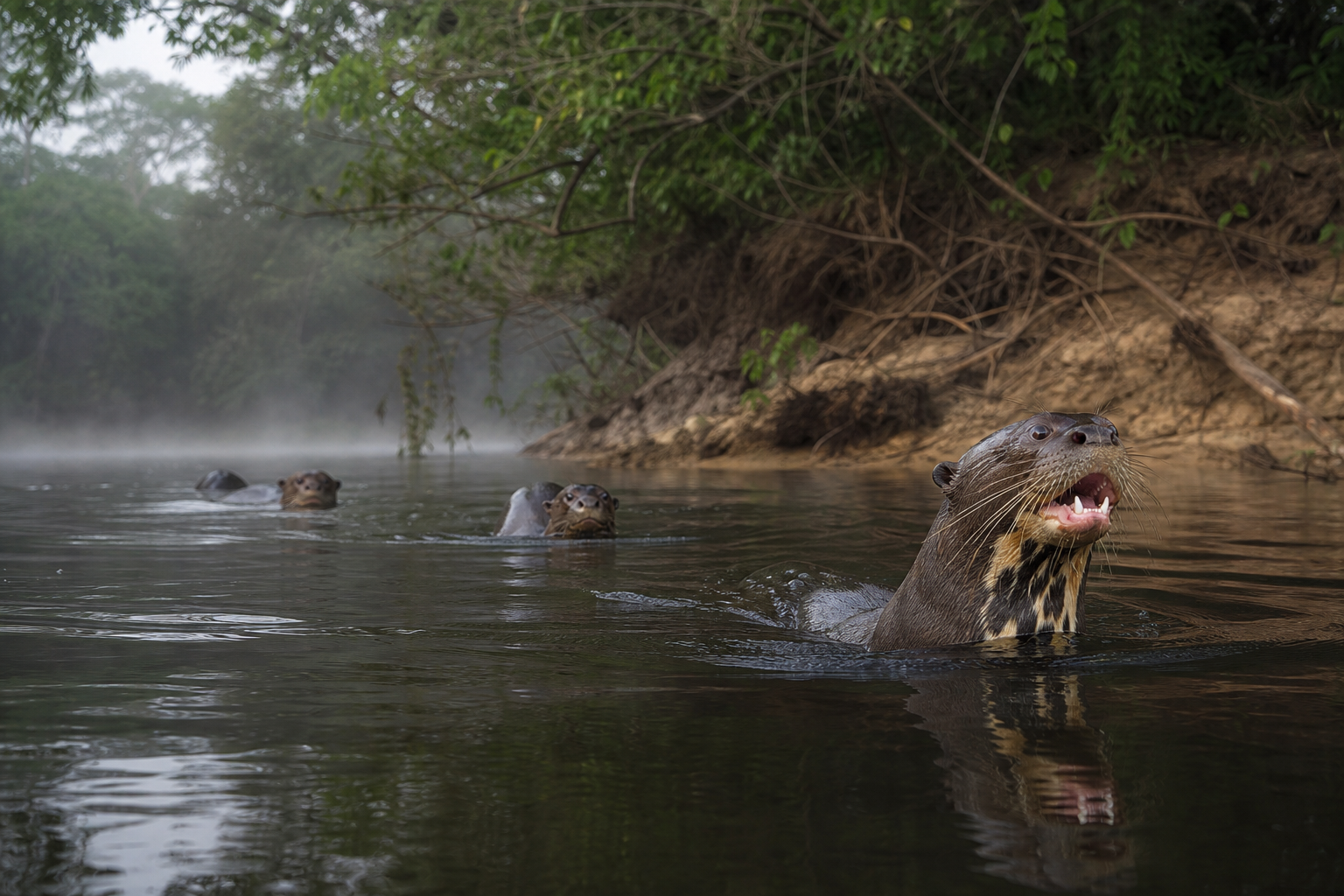 Giant Otter - Conservation Photography