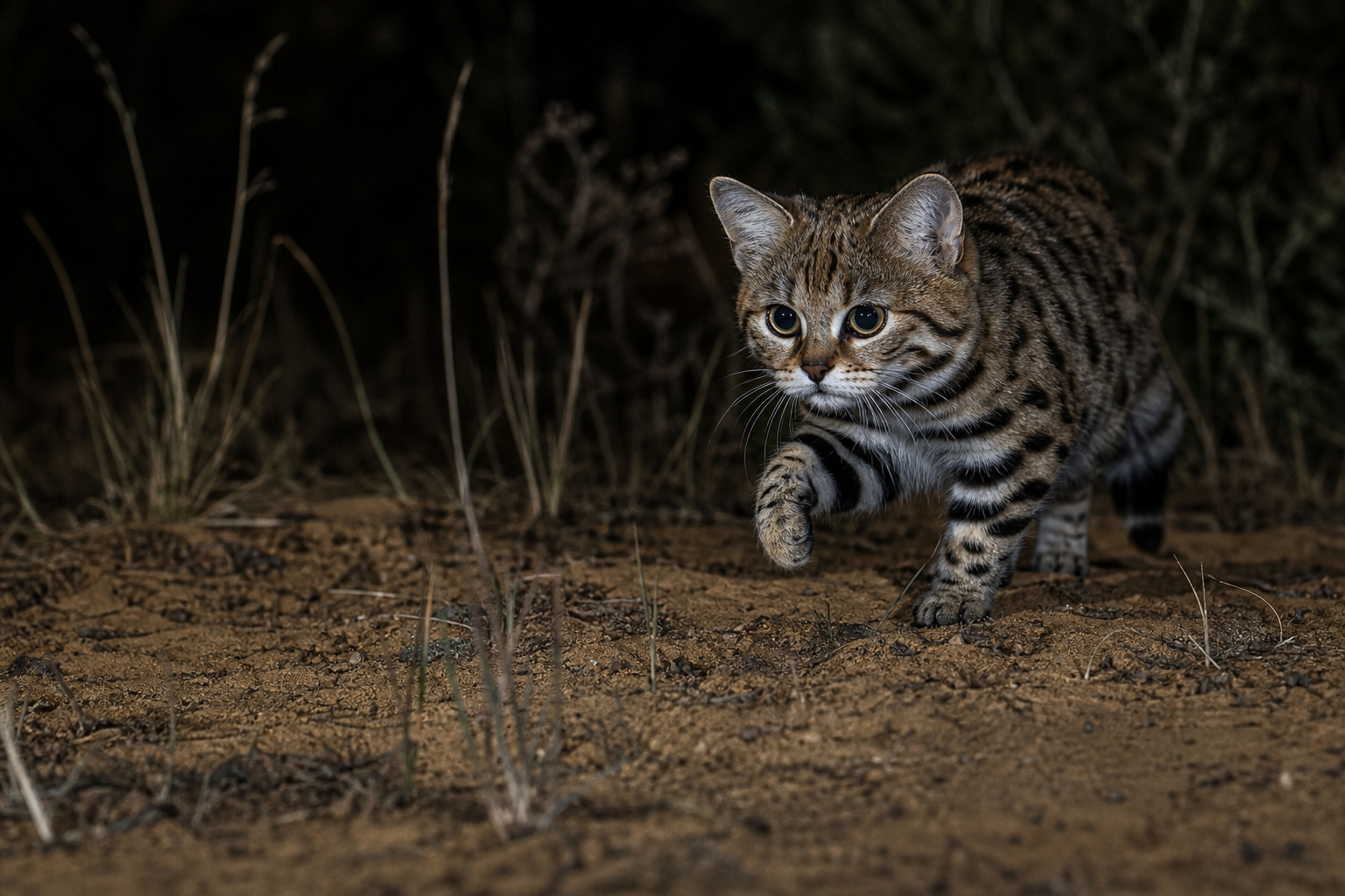 Black-footed Cat - Conservation Photography