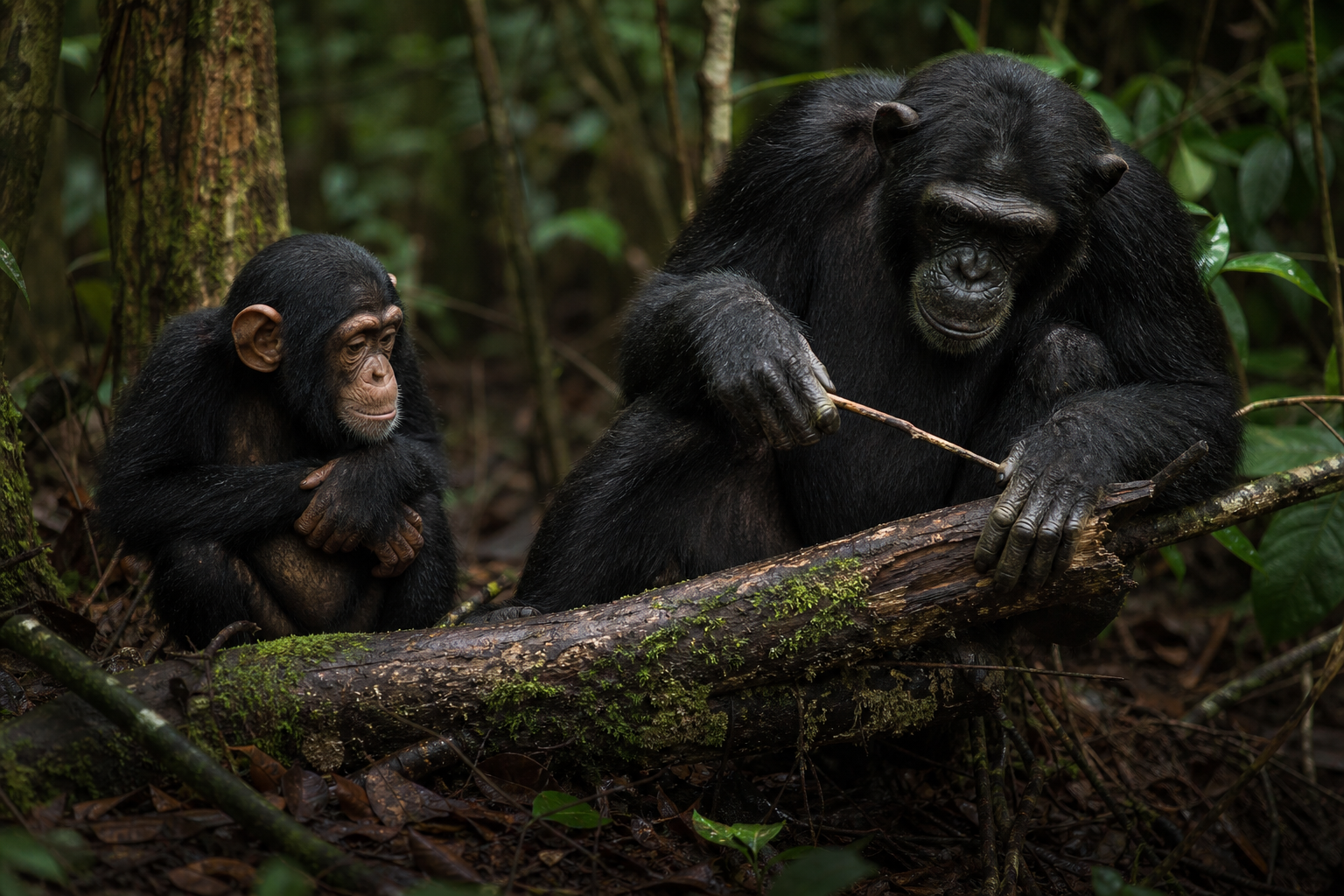 Central African Chimpanzee - Conservation Photography