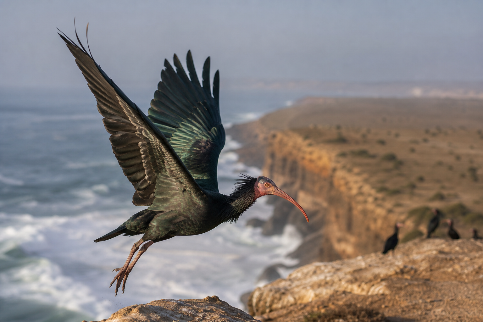 Northern Bald Ibis - Conservation Photography