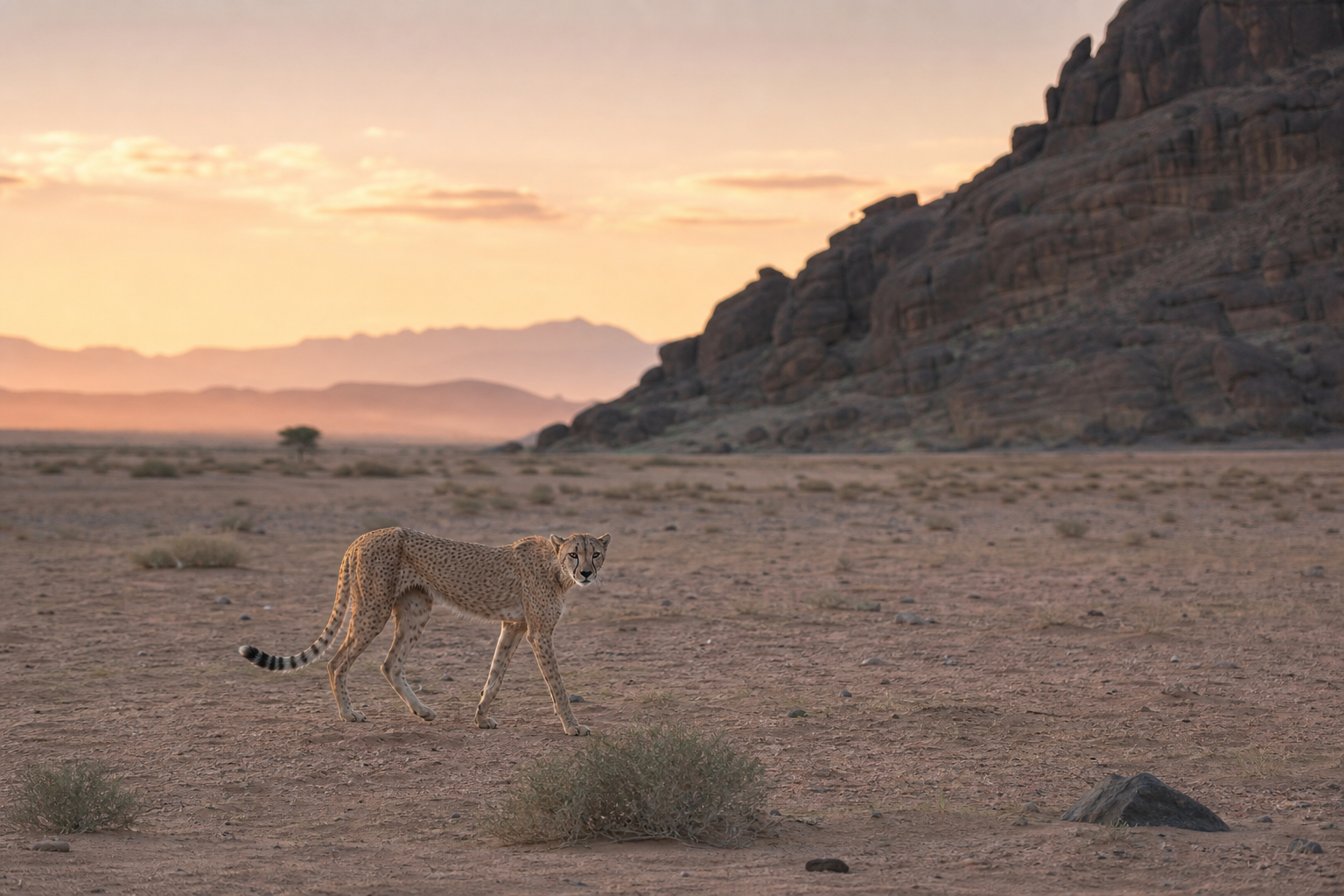 Northwest African Cheetah (Saharan Cheetah) - Conservation Photography