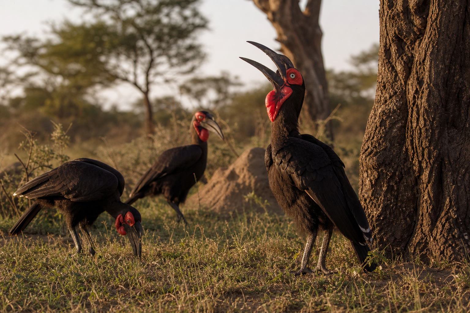 Southern Ground Hornbill - Conservation Photography