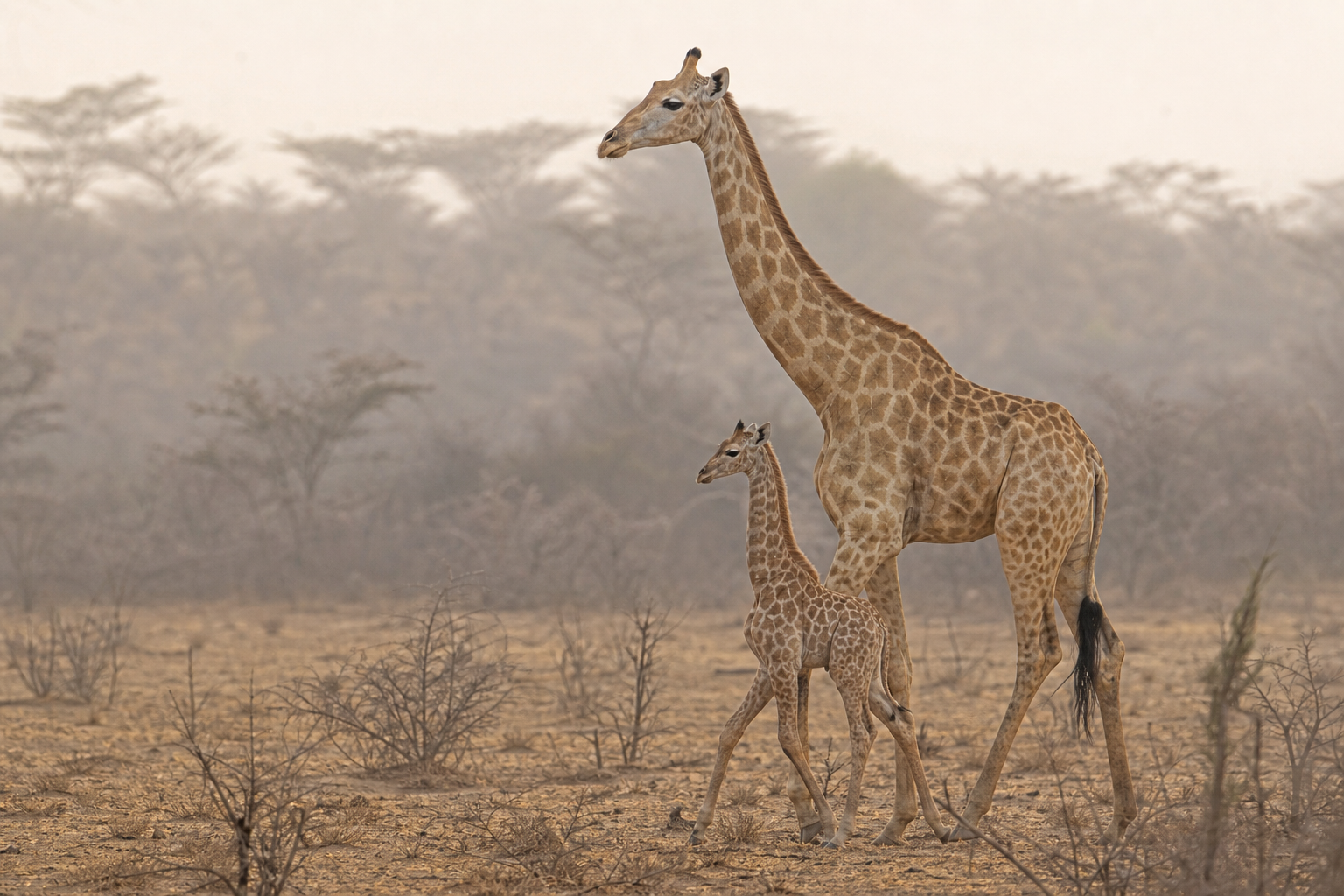 West African Giraffe - Conservation Photography
